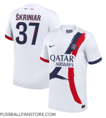 Paris Saint-Germain Milan Skriniar #37 Replik Auswärtstrikot 2024-25 Kurzarm